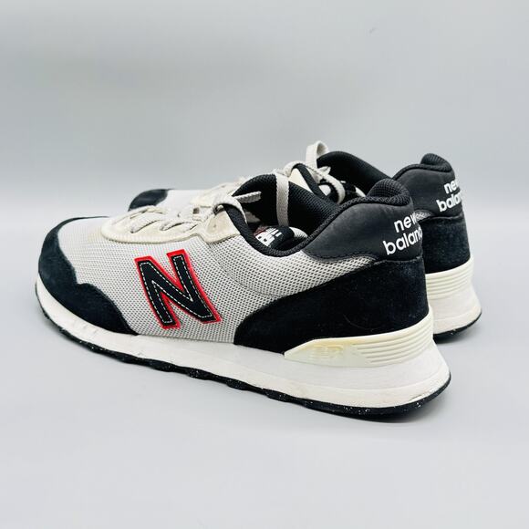 New Balance Shoes Men 10 White Black Red 515 Retro Mesh Running Athletic Sneaker - Picture 6 of 12